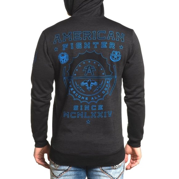 COPY - NEW AMERICAN FIGHTER FREEMONT MEN GRAY HOODIE  XL - Picture 2 of 12